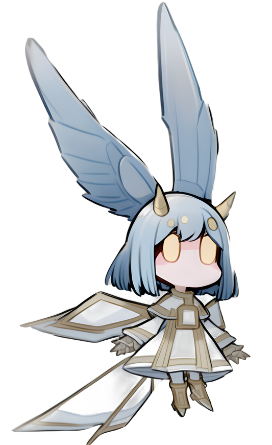 A majestic angel with large, sweeping white wings, standing tall and illuminated by a heavenly light.