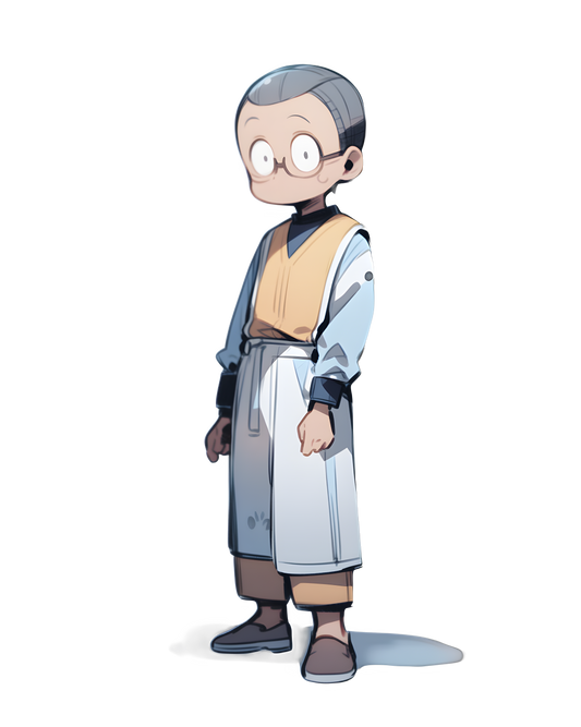 a man wearing glasses, hands by his side, holding a relaxed posture with no sign of malice 